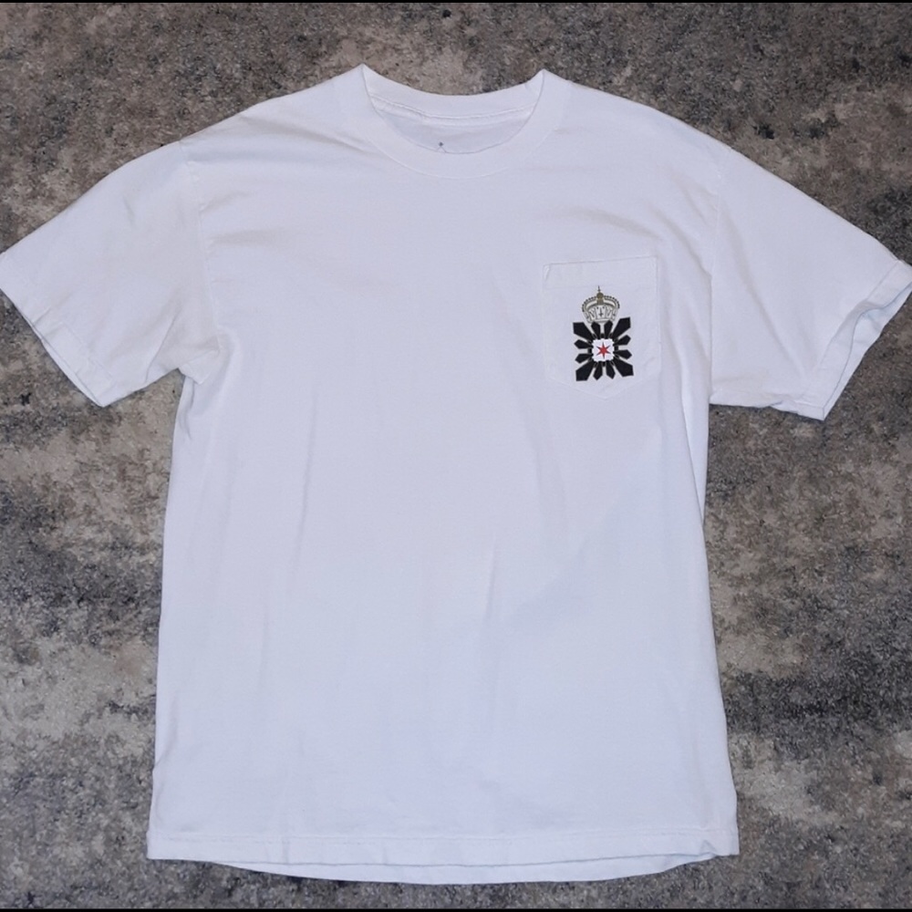 Black Scale White T Shirt Men’s L